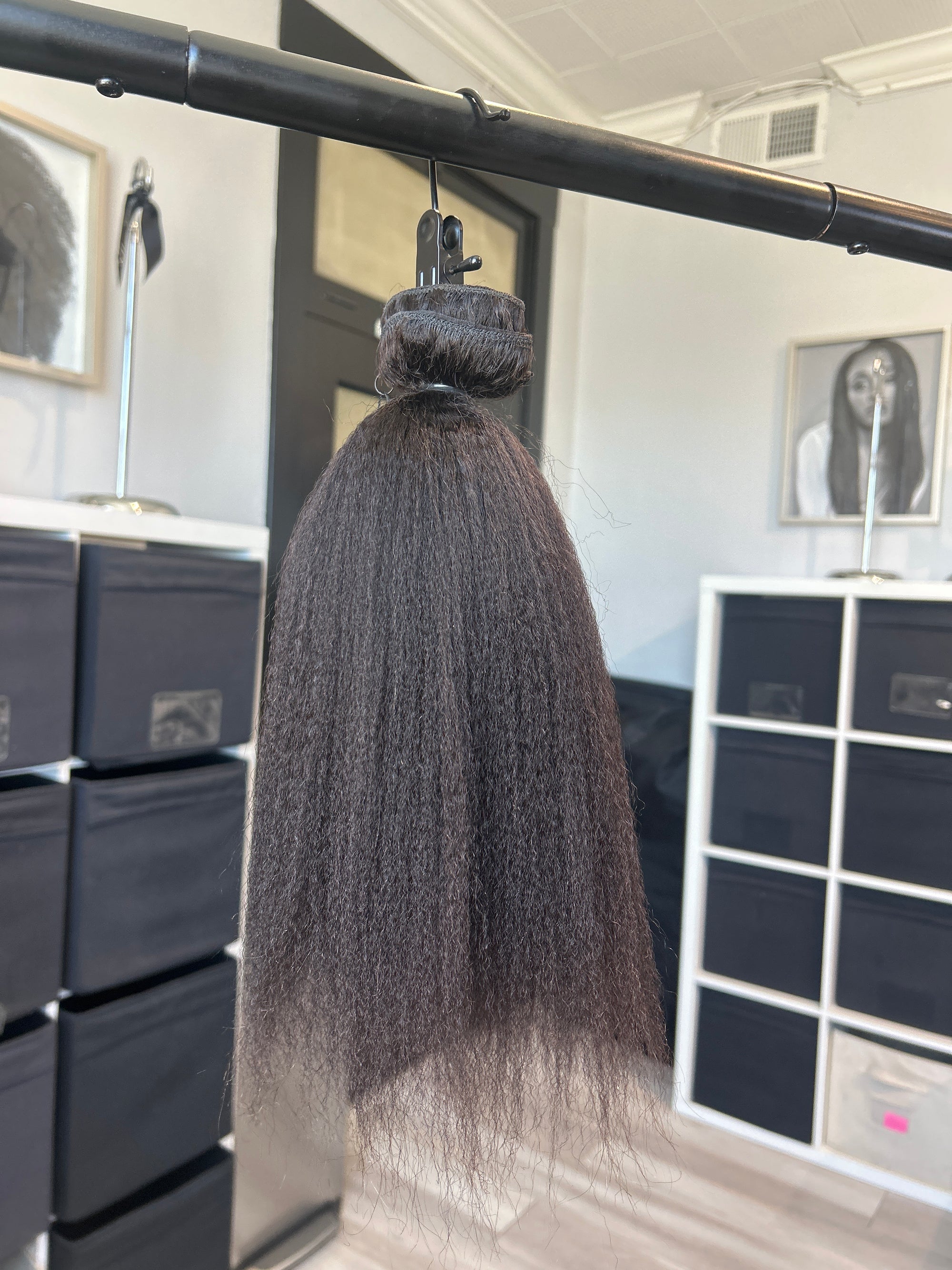 Clearance: 14" Kinky Coarse Clip Ins - 5 PC