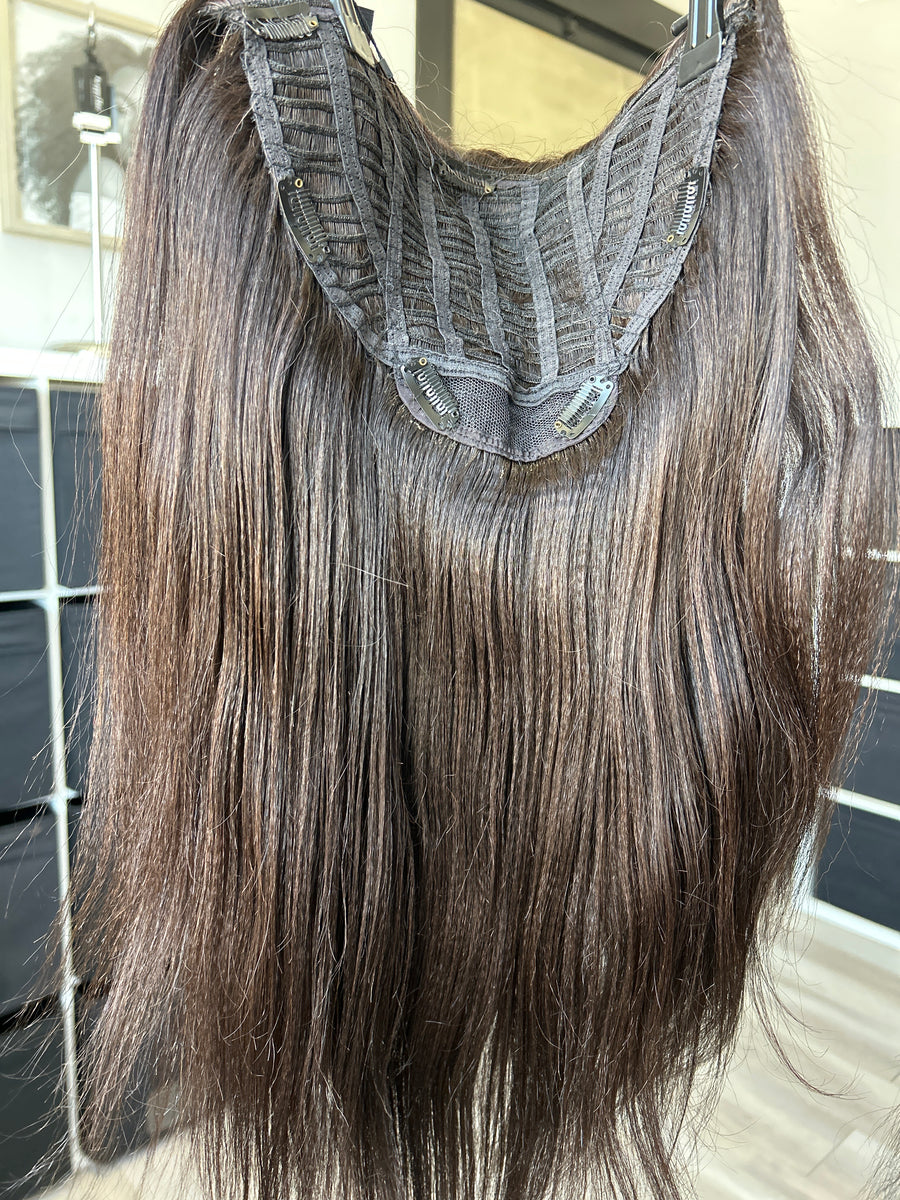 Clearance: 24" Knatural Straight Half Wig