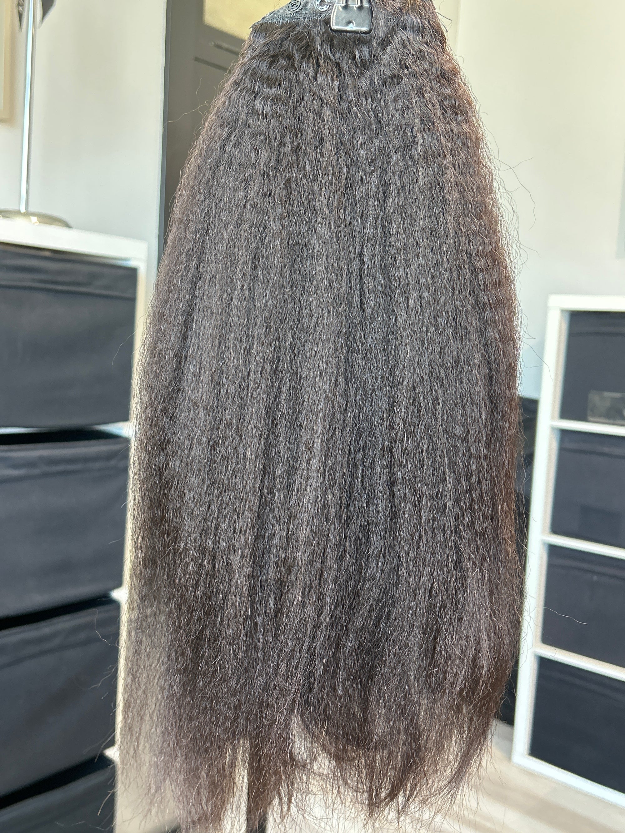 Clearance: 20" Knatural Coarse Button Ponytail