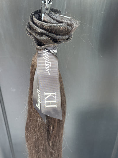 Clearance: 18” THIN Knatural Straight Clip Ins, 8 Piece Set