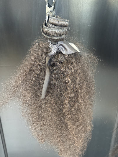 Clearance: 20” TIGHT Knatural Kurly Clip Ins, 6 Piece Set