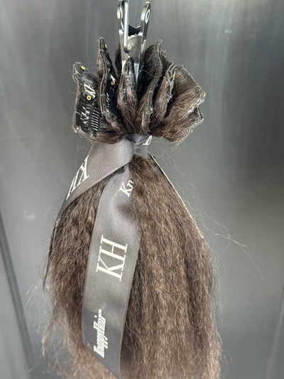 Clearance: 14” Knatural Coarse Clip Ins, 8 Piece Set