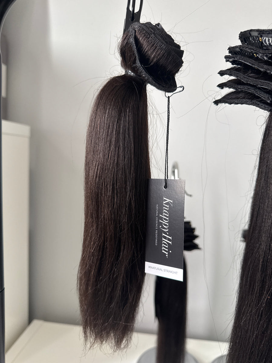 Clearance: 12"Silky Knatural Straight 7 Piece Set