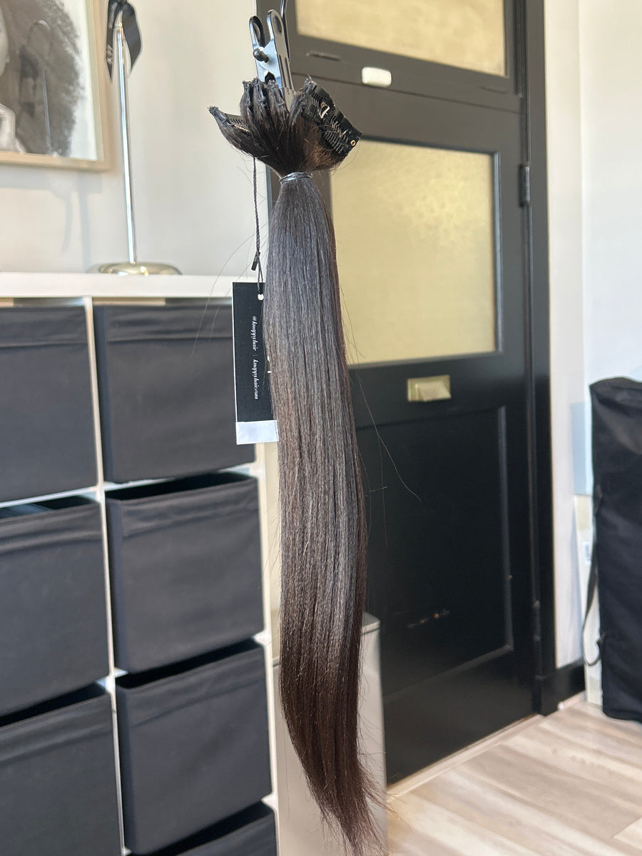 Clearance: 18" Knatural Straight Clip Ins - 5 PC