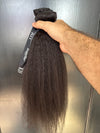 Clearance: 18" Knatural Coarse Clip-Ins, 5 Piece Set