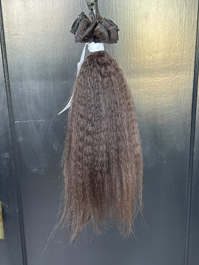 Clearance: 14” Knatural Coarse Clip Ins, 17 Piece Set