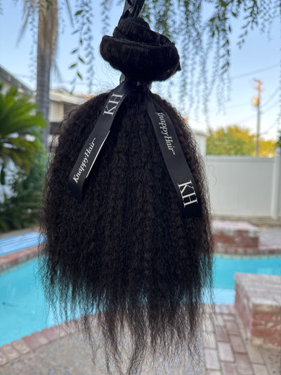 Clearance: 14" Knatural Coarse Clip-Ins, 5 Piece Set