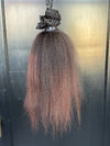 Clearance: 16” Kinky Coarse Clip-Ins ,4 Piece Set (COLORED)