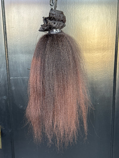 Clearance: 16” Kinky Coarse Clip-Ins ,4 Piece Set (COLORED)