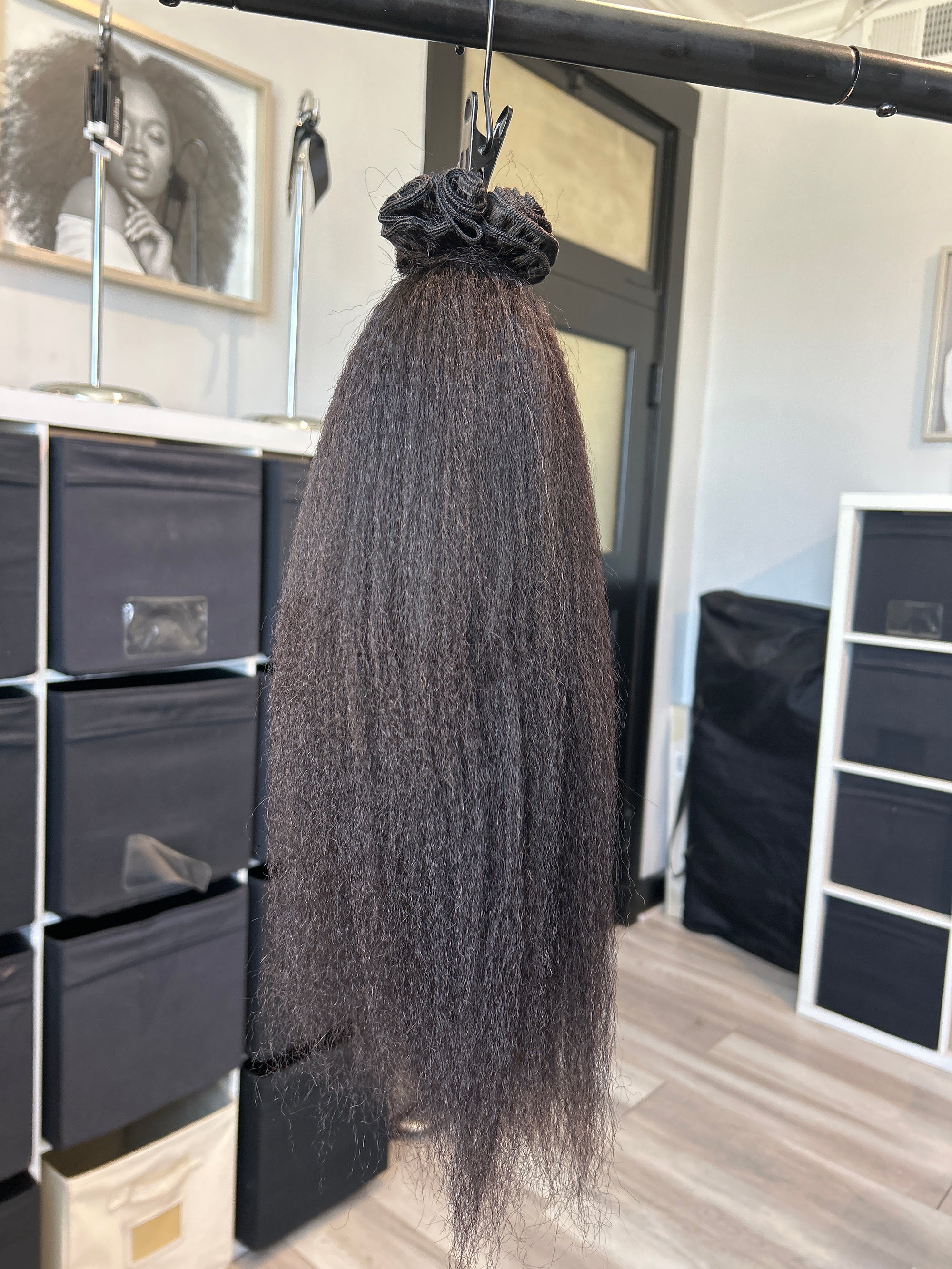 Clearance: 18" Kinky Coarse Wefts