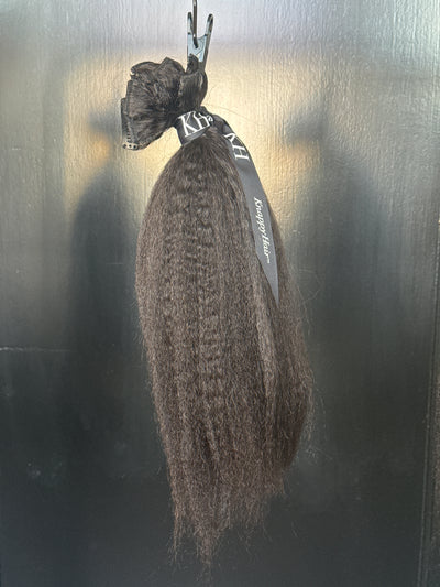 Clearance: 14" Knatural Coarse Clip-Ins, 8 Piece Set