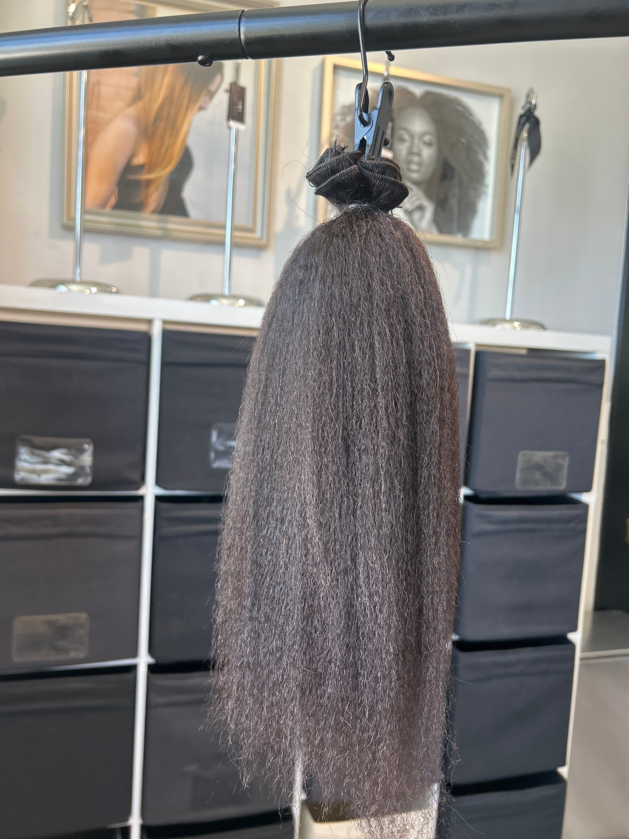 Clearance: 18" Kinky Coarse Wefts