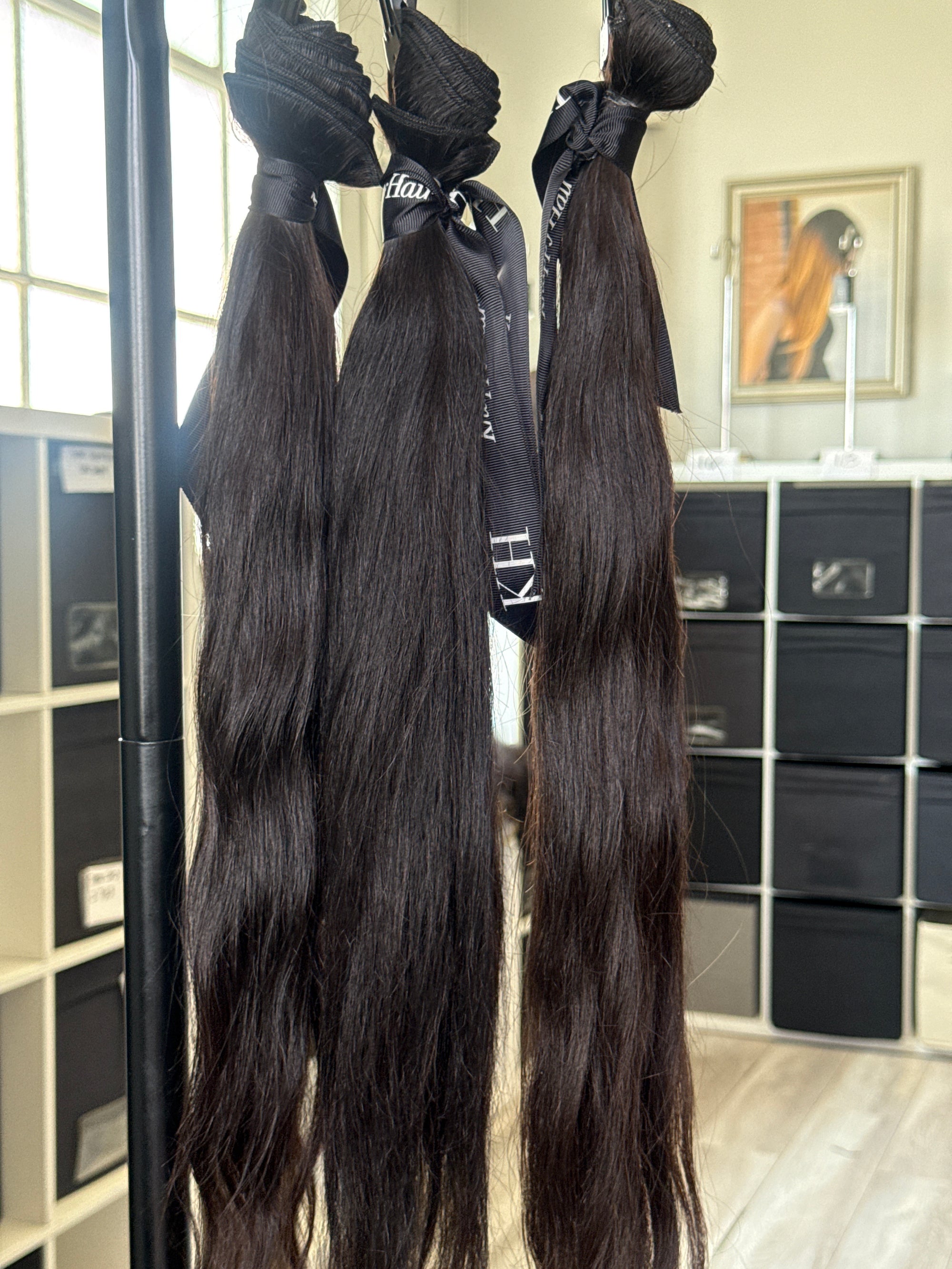 Clearance Bundle: Mixed Length 20-22" Very Loose-Straight Knatural Wave Wefts