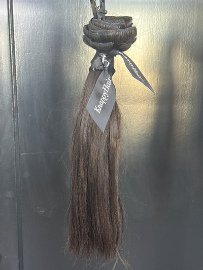 Clearance: 16” THIN Knatural Straight Clip Ins, 9 Piece Set