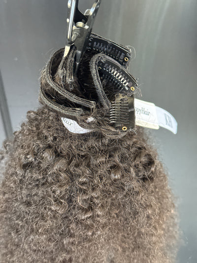 Clearance: 20-22" Knatural Kurly Clip Ins, 5 Piece Set