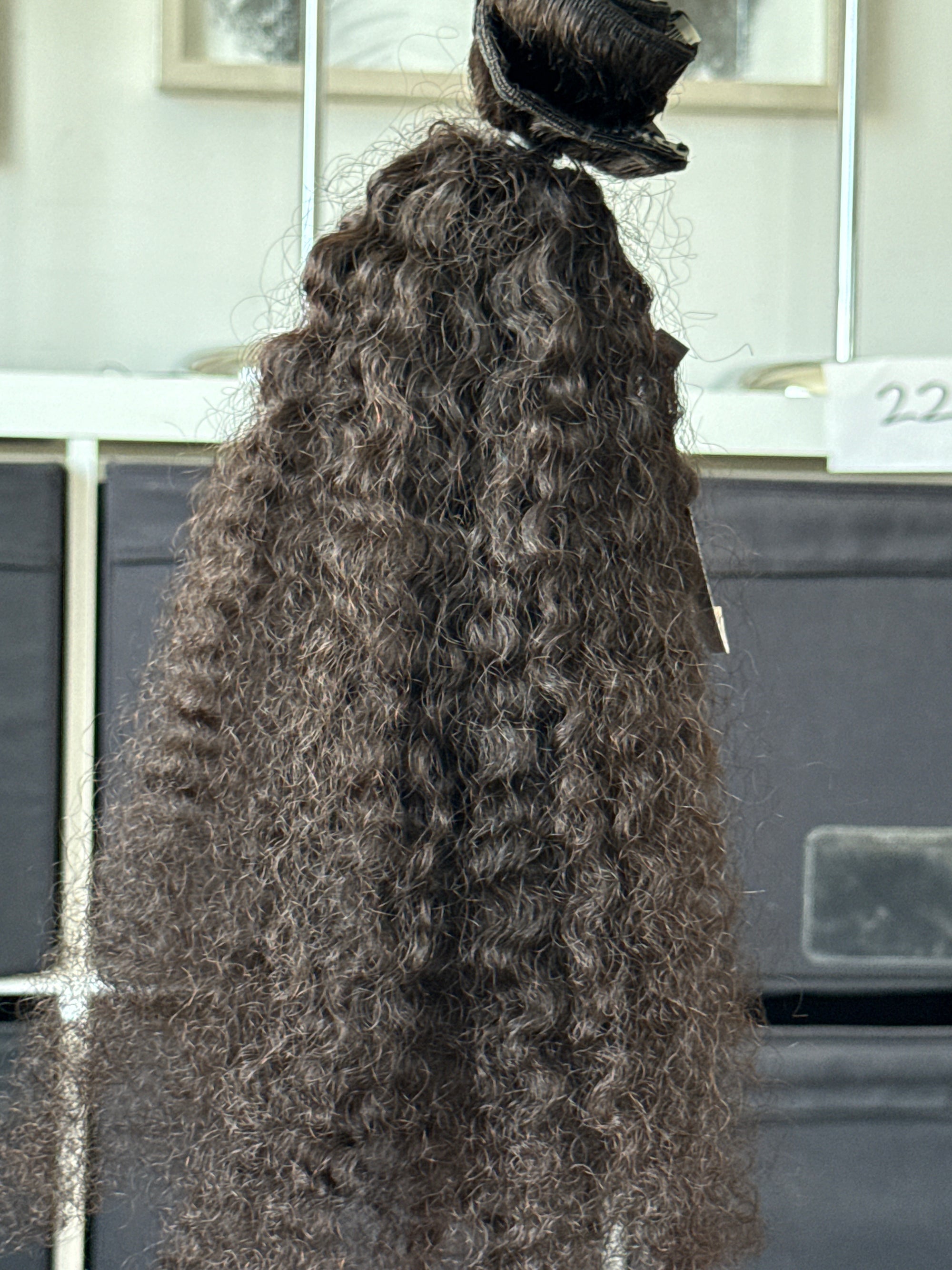 Clearance: 20" Knatural Kurly Clip Ins - 3 piece Set
