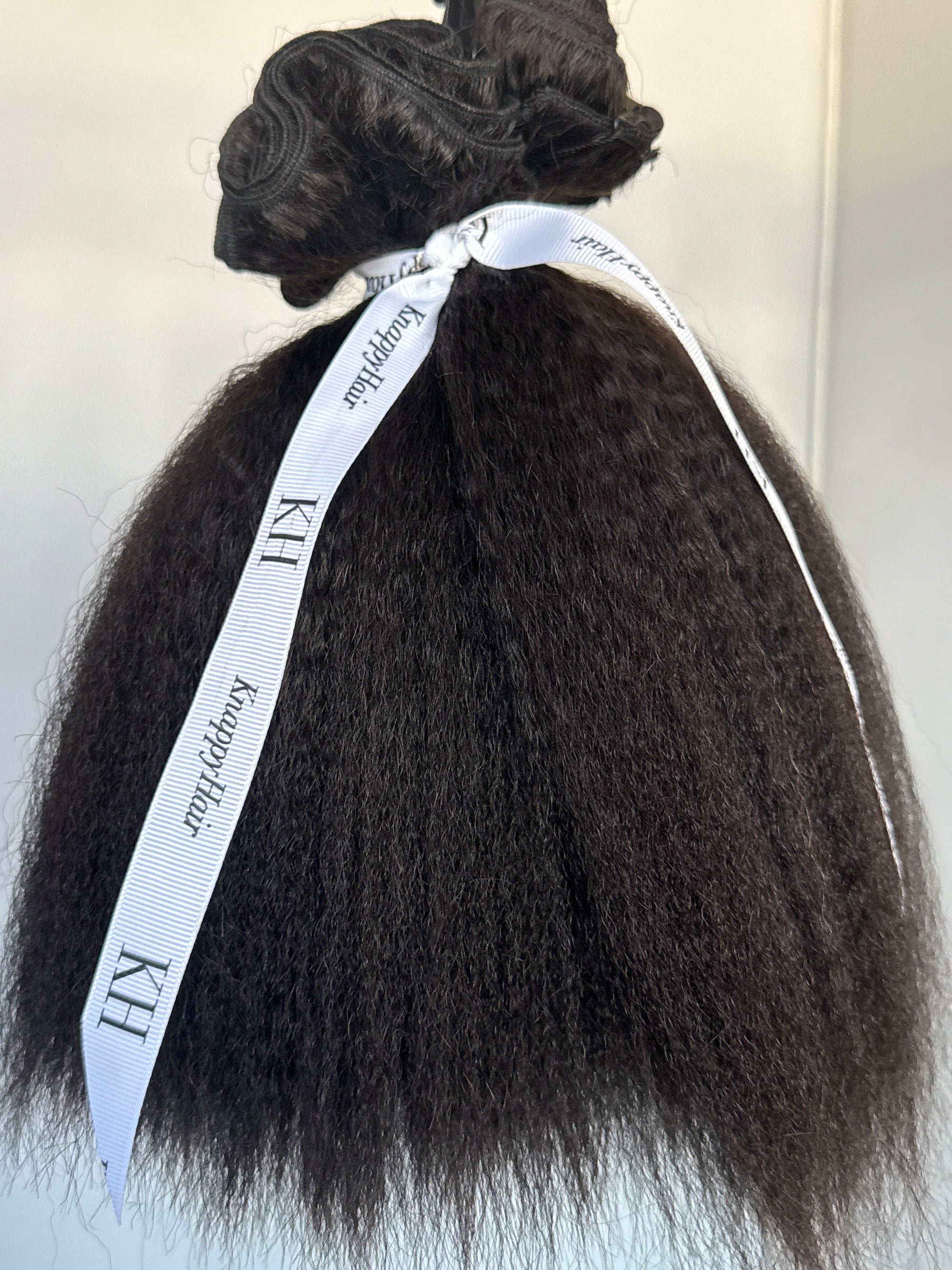 Bundle: 10” Kinky Coarse Weft + 12" Soft Kinky Coarse Clip-Ins