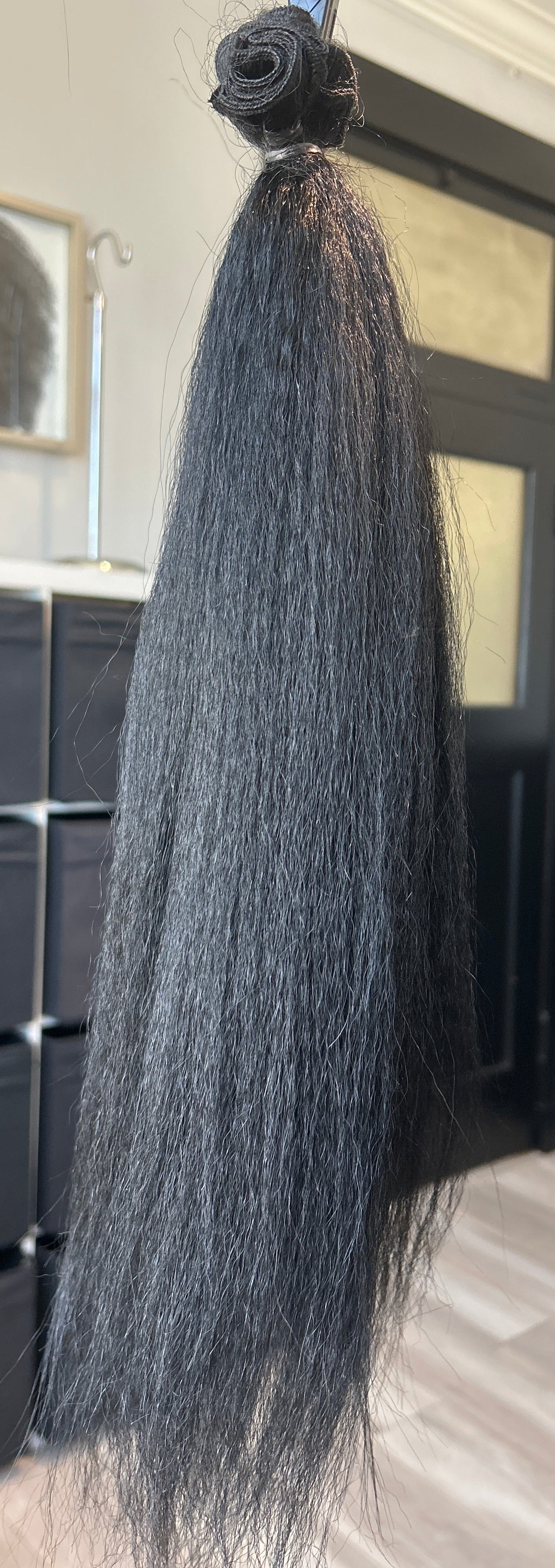 Clearance: 20" Knatural Coarse Weft (Jet Black)