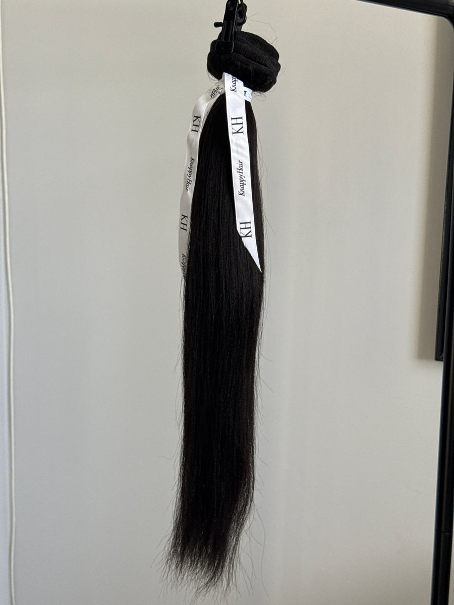 Clearance: 22” Knatural Straight Clip Ins 4 Piece Set
