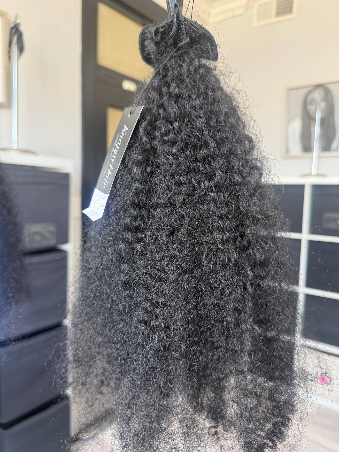 Clearance 22" Knatural Kurly Weft BLACK COLOR