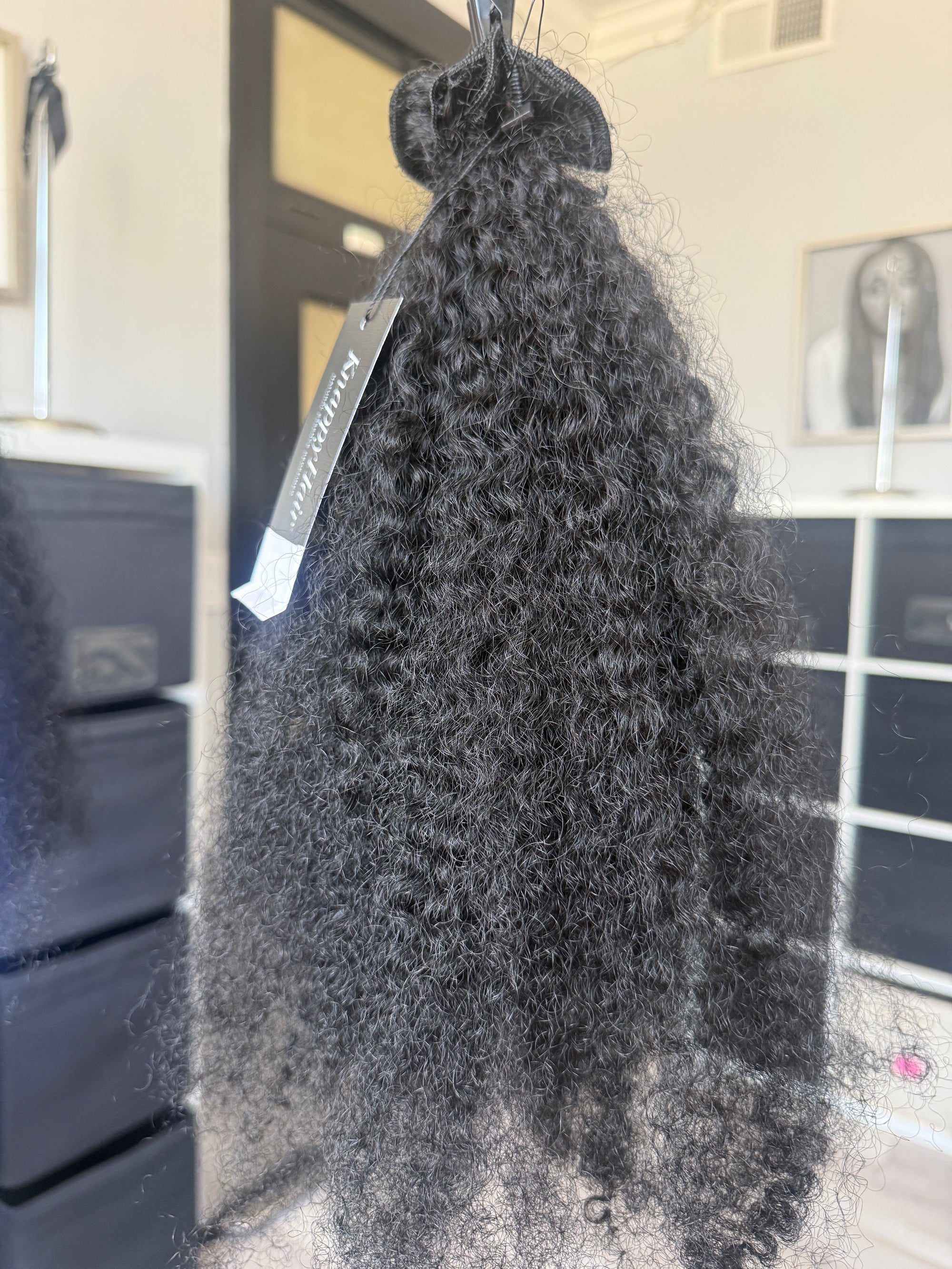 Clearance 22" Knatural Kurly Weft BLACK COLOR