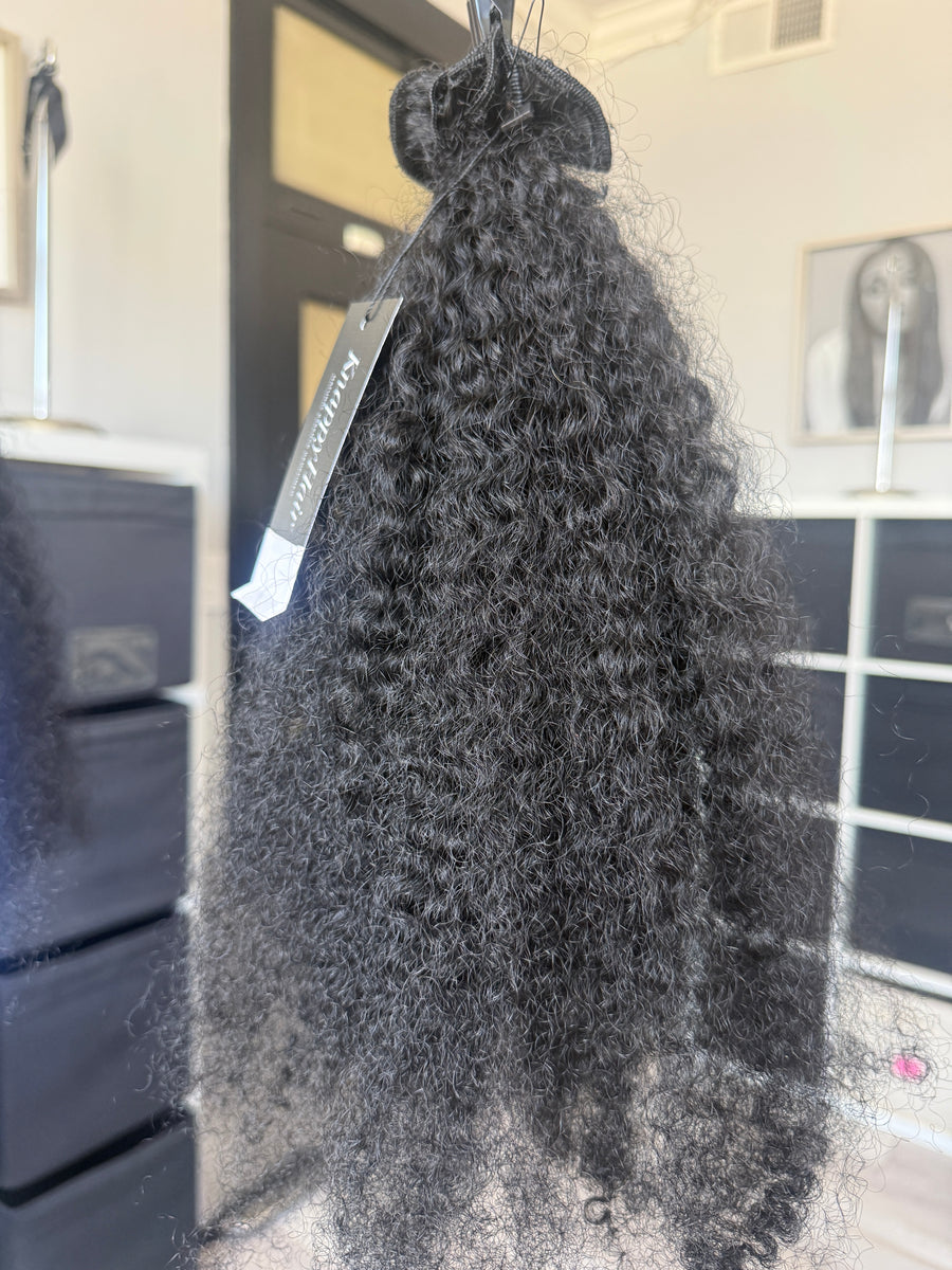 Clearance 22" Knatural Kurly Weft BLACK COLOR