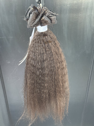 Clearance: 14” Knatural Coarse Clip Ins, 17 Piece Set
