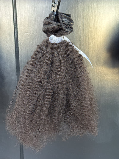 Clearance: 20-22" Knatural Kurly Clip Ins, 5 Piece Set