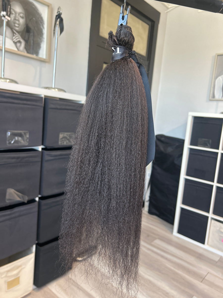 Clearance: 18" Kinky Coarse Clip Ins - 2 PC