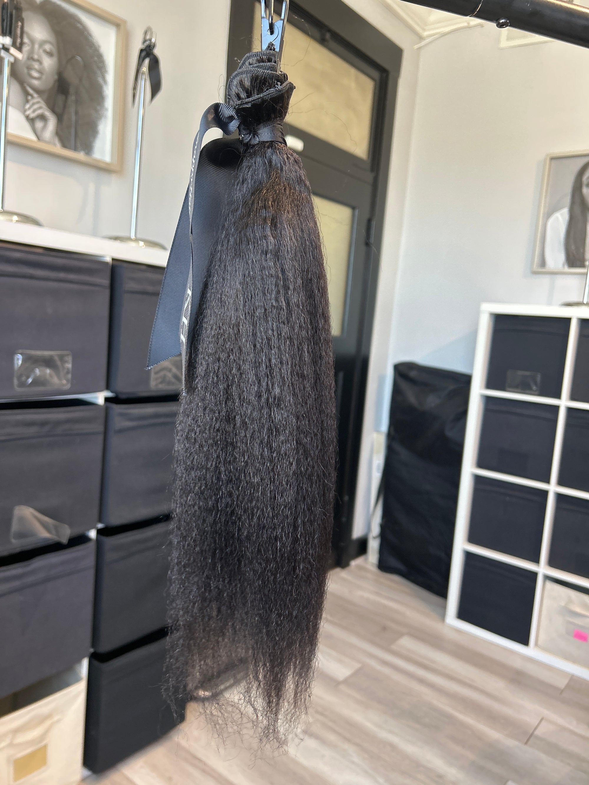 Clearance: 18" Kinky Coarse Clip Ins - 2 PC