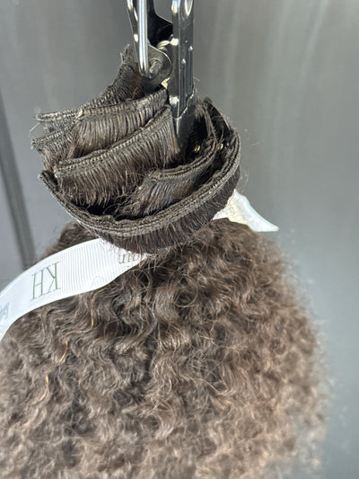 Clearance: 20-22" Knatural Kurly Clip Ins, 6 Piece Set