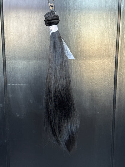 Clearance: 16" Silky Knatural Straight Wefts (BLACK)