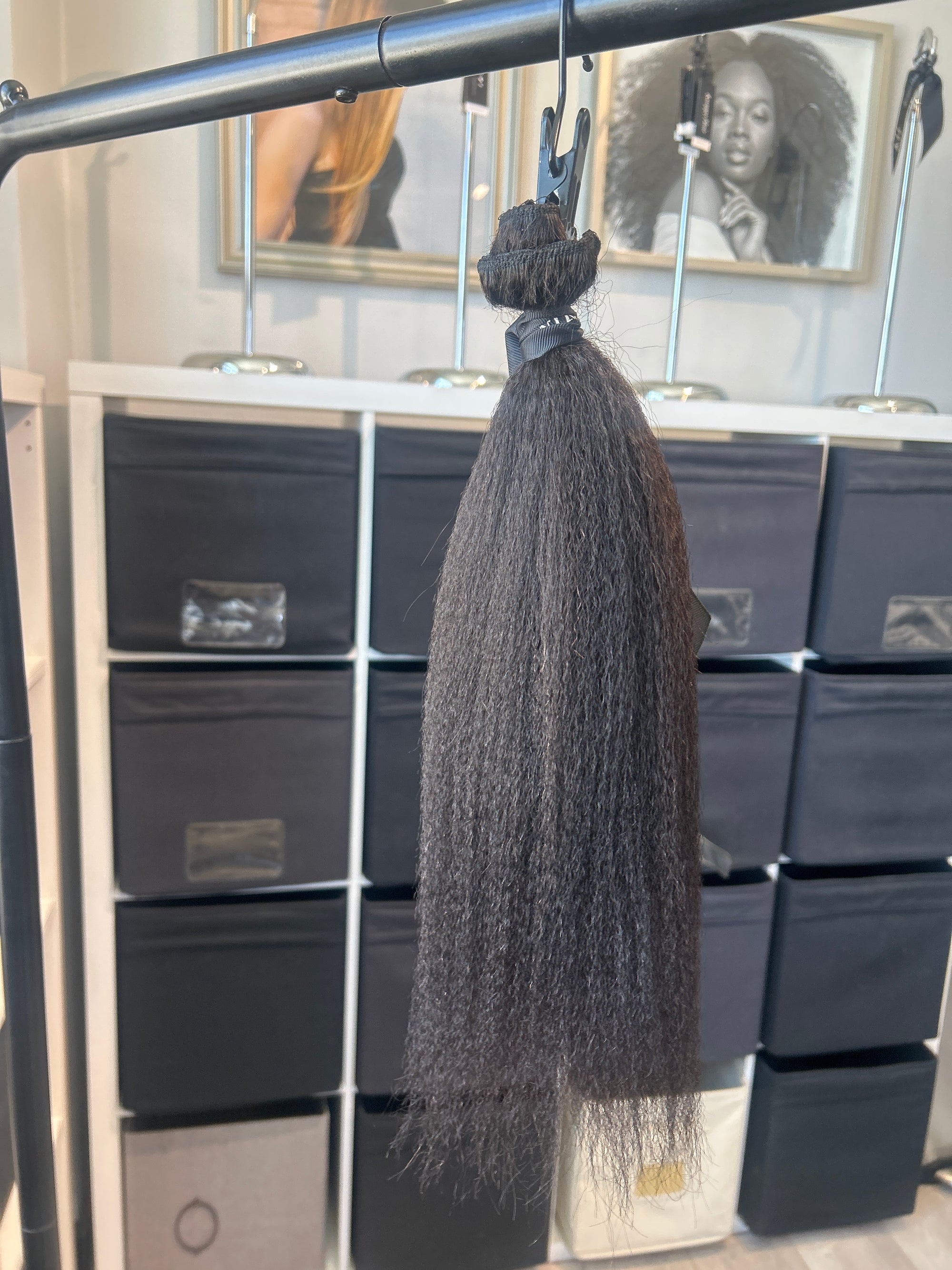 Clearance: 16" Kinky Coarse Clip Ins - 2 PC