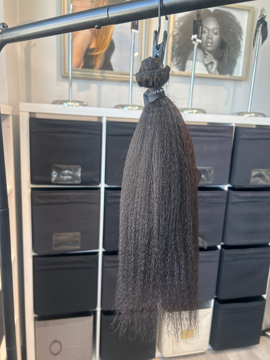 Clearance: 16" Kinky Coarse Clip Ins - 2 PC