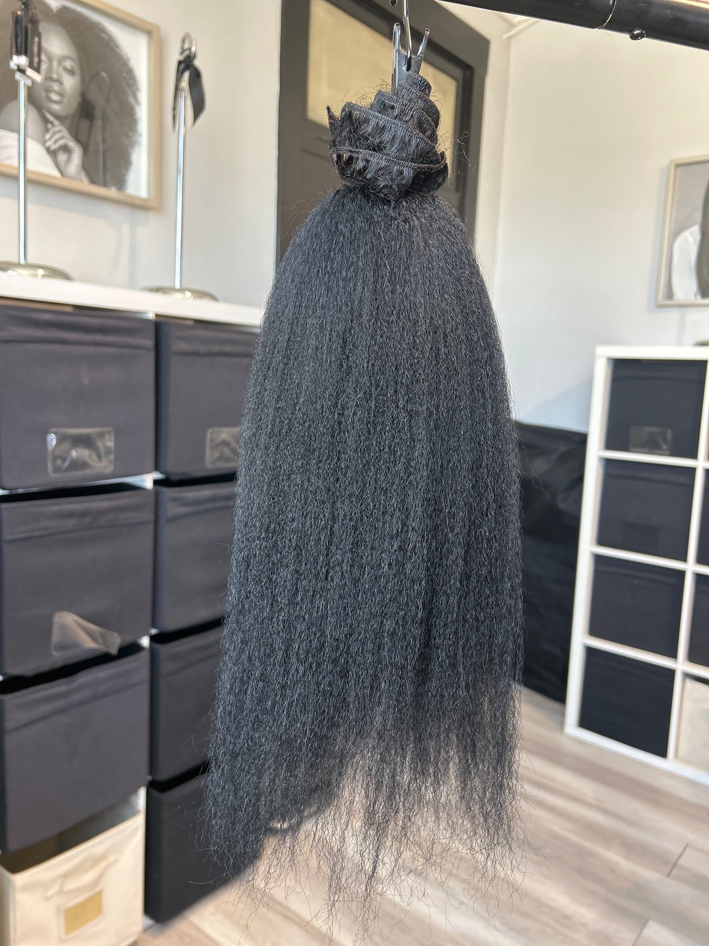 Clearance: 18" Kinky Coarse Wefts